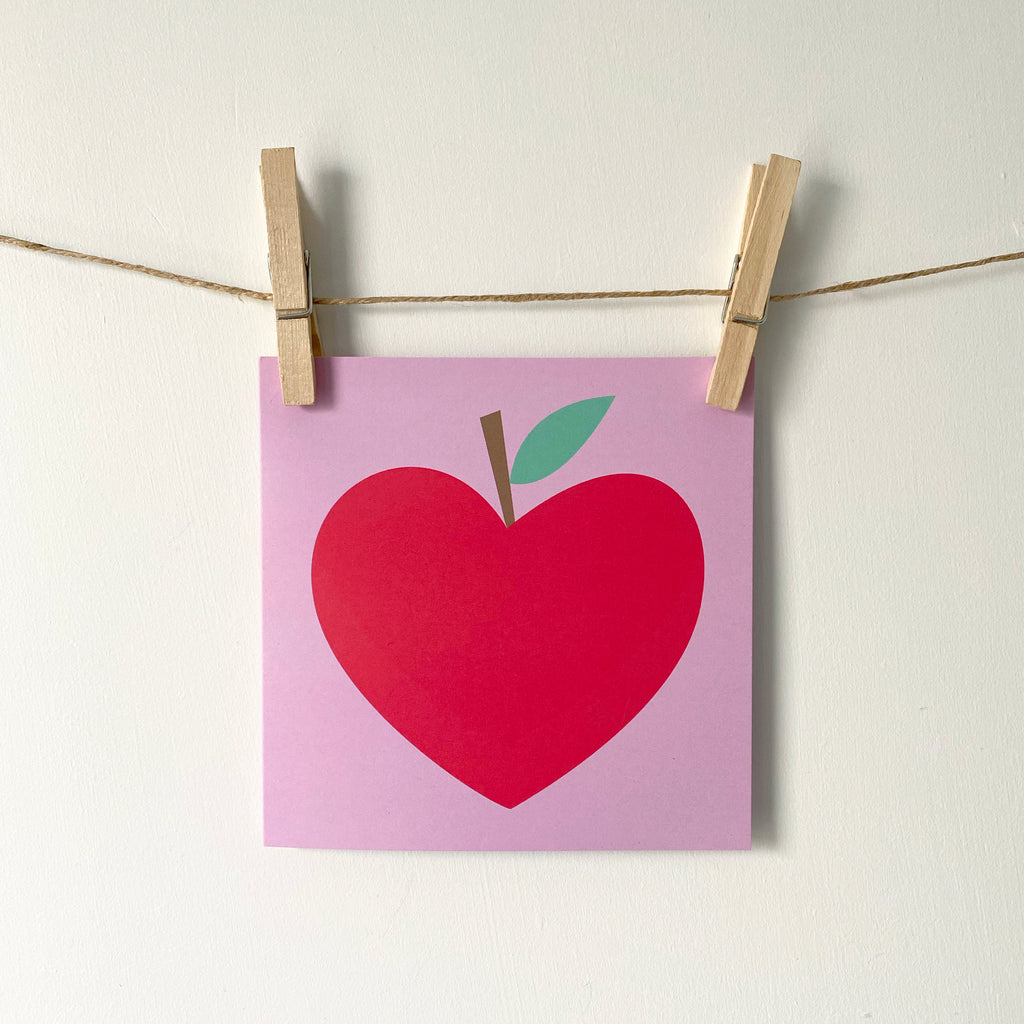 'Apple Heart' Greetings Card