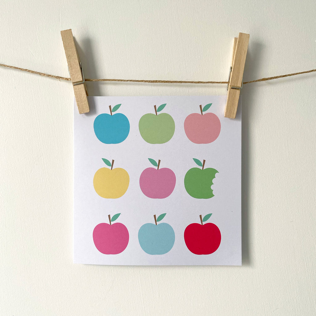 'Apples' Greetings Card