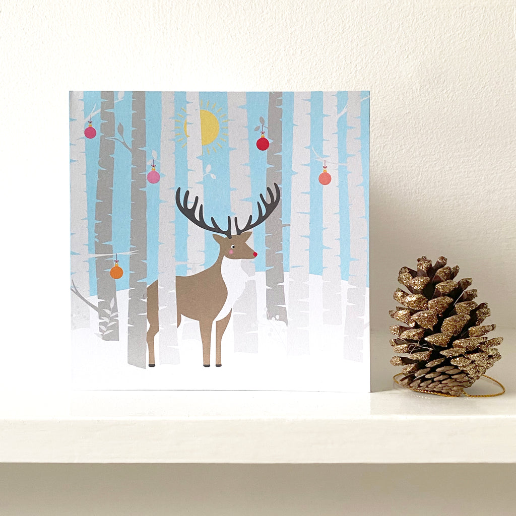 Birch Trees Greetings Card